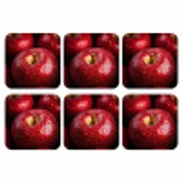 Rood - Appels - Fruit onderzetter kurk middel -3d