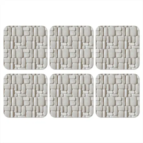 Reliëf - Structuur - Wit onderzetter kurk middel 366 -3d