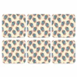 Retro - Disco - Bloemen - Discobal onderzetter kurk middel 366 -3d