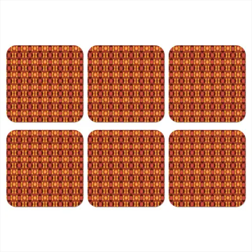 Retro - Disco - Hippie onderzetter kurk middel 366 -3d