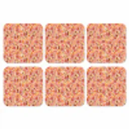 Retro - Bloemen - Patroon onderzetter kurk middel 366 -3d