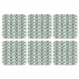 Retro - Modern - Groen onderzetter kurk middel 366 -3d