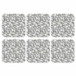 Steentjes - Grijs - Ovaal onderzetter kurk middel 366 -3d