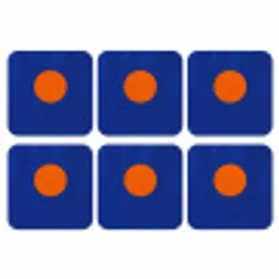 Vorm - Rond - Minimalistisch - Blauw onderzetter kurk middel -3d