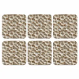 Schelpen - Waaiervorm - Wit onderzetter kurk middel 366 -3d
