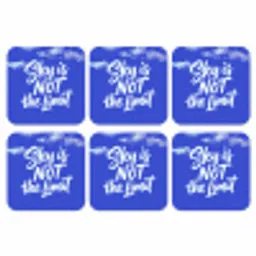Sky is not the limit - Blauwe lucht - Wolken onderzetter kurk middel -3d