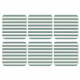 Strepen - Modern - Blauw onderzetter kurk middel 366 -3d