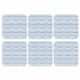 Strepen - Patroon - Blauw - Wit onderzetter kurk middel 366 -3d