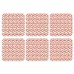 Strepen - Rood - Wit - Patroon onderzetter kurk middel 366 -3d