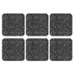 Terrazzo -  Patroon - Zwart - Wit onderzetter kurk middel 366 -3d