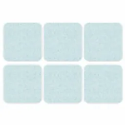 Terrazzo - Patroon - Kleurrijk - Baby Blauw onderzetter kurk middel 366 -3d