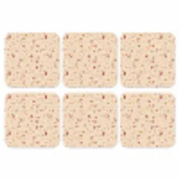 Terrazzo -  Patroon - Kleurrijk - Steen onderzetter kurk middel 366 -3d