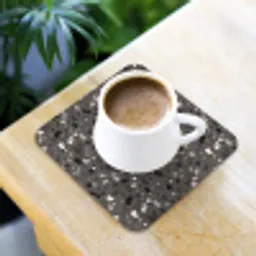 Terrazzo -  Patroon - Grijs onderzetter kurk middel 366 -sfeer5