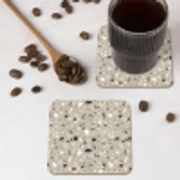 Terrazzo - Patroon - Groen onderzetter kurk middel 366 -sfeer2