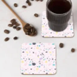 Terrazzo -  Patroon - Zacht - Snoep onderzetter kurk middel 366 -sfeer2