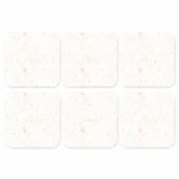 Terrazzo -  Patroon - Wit - Perzik onderzetter kurk middel 366 -3d