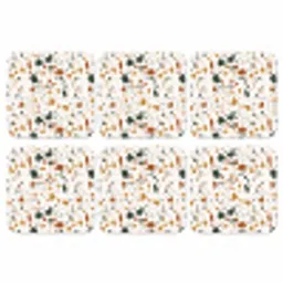 Terrazzo - Patroon - Wit - Terra onderzetter kurk middel 366 -3d