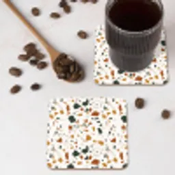 Terrazzo - Patroon - Wit - Terra onderzetter kurk middel 366 -sfeer2
