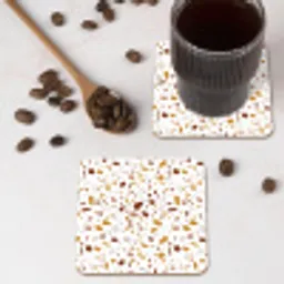 Terrazzo -  Patroon - Wit - Urban onderzetter kurk middel 366 -sfeer2
