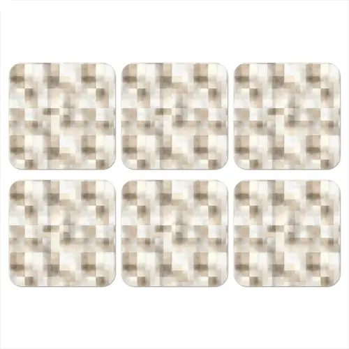 Textuur - Linnen - Beige onderzetter kurk middel 366 -3d