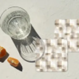 Textuur - Linnen - Beige onderzetter kurk middel 366 -sfeer4