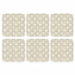 Tegel - Motief - Beige onderzetter kurk middel 366 -3d