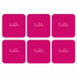 Toedeloe - Roze onderzetter kurk middel -3d