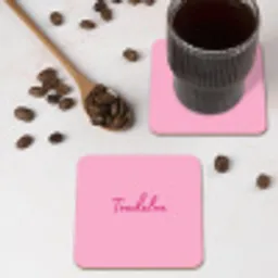 Toedeloe - Roze - Minimalistisch onderzetter kurk middel -sfeer2