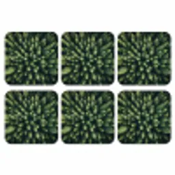 Bomen - Naaldwoud - Structuur onderzetter kurk middel -3d