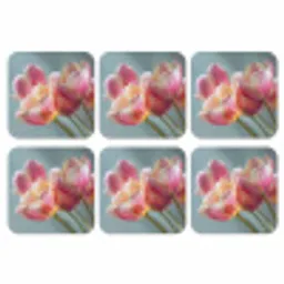 Tulpen - Roze - Stelen onderzetter kurk middel -3d