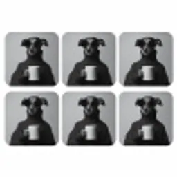 Coltrui - Hond - Bril - Mok onderzetter kurk middel -3d