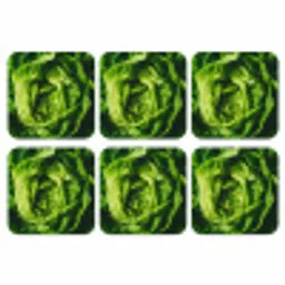 Groente - Sla - Groen onderzetter kurk middel -3d