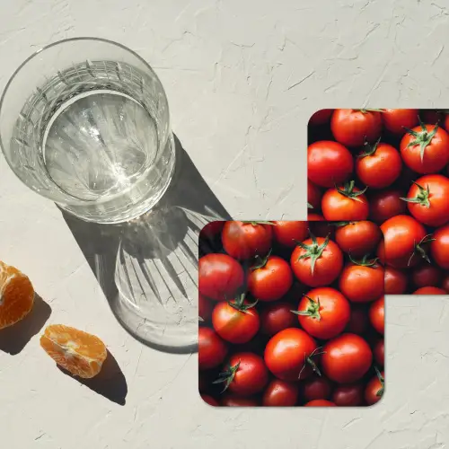 Groente - Rood - Tomaten onderzetter kurk middel -sfeer4