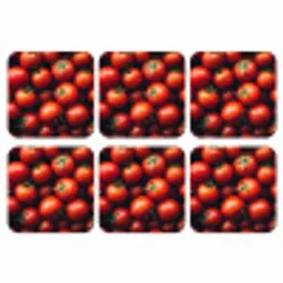 Groente - Rood - Tomaten onderzetter kurk middel -3d