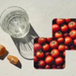 Groente - Rood - Tomaten onderzetter kurk middel -sfeer4