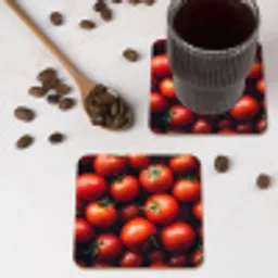 Groente - Rood - Tomaten onderzetter kurk middel -sfeer2
