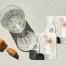 Wabi sabi - Beige - Plant onderzetter kurk middel -sfeer4