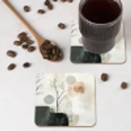 Wabi sabi - Beige - Plant onderzetter kurk middel -sfeer2