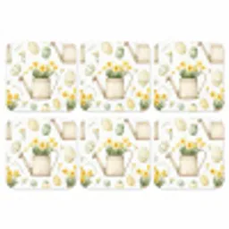 Gieter - Bloemen - Eieren onderzetter kurk middel -3d