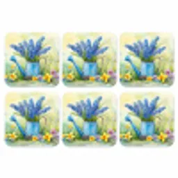 Gieter - Lavendel - Bloesems onderzetter kurk middel -3d