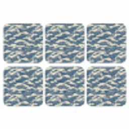 Golven - Klassiek - Blauw onderzetter kurk middel 366 -3d