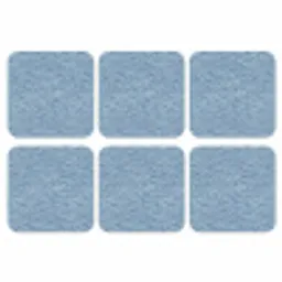 Golven - Ritmisch - Blauw onderzetter kurk middel 366 -3d