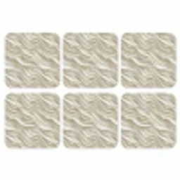 Golven - Wit - Minimalistisch onderzetter kurk middel 366 -3d