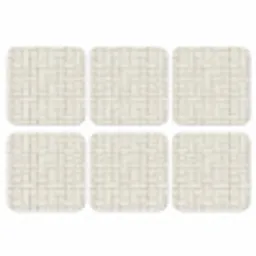 Vlechtwerk - Banen - Beige onderzetter kurk middel 366 -3d