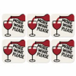 Wijnfles - Quote - Rood - Glas onderzetter kurk middel -3d