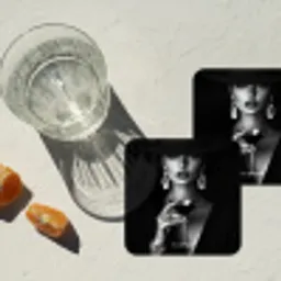 Vrouw - Cocktail - Chic onderzetter kurk middel -sfeer4