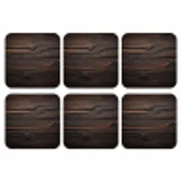 Hout - Grillige nerven onderzetter kurk middel -3d
