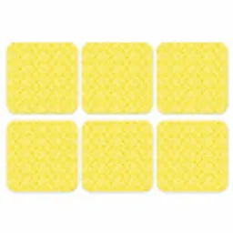 Geel - Patroon - Geometrisch onderzetter kurk middel 366 -3d
