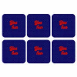 Yes fun - Rood - Blauw - Stippen onderzetter kurk middel -3d