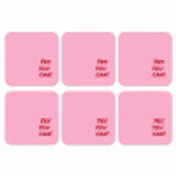 Yes you can do it - Rood - Roze onderzetter kurk middel -3d